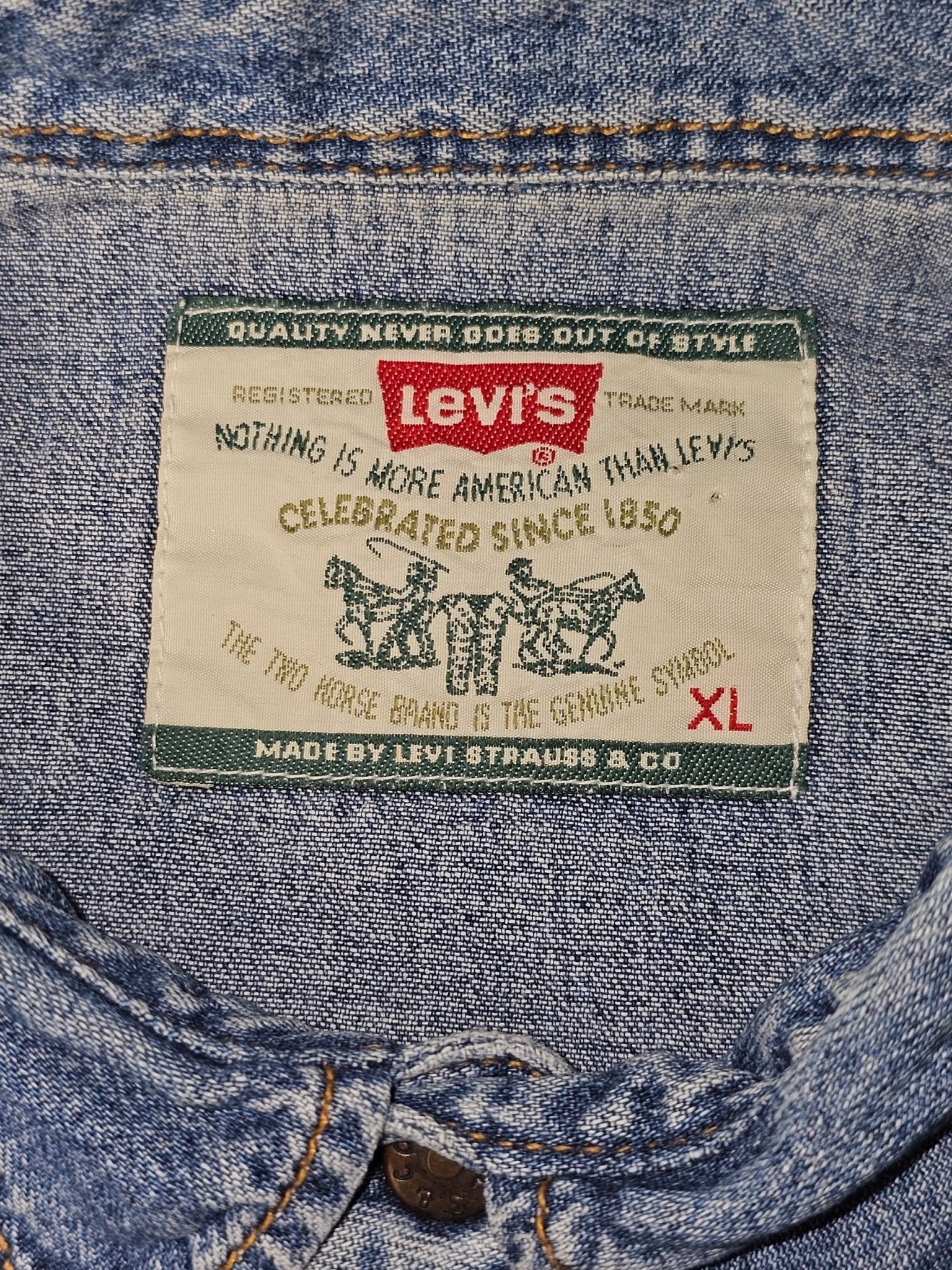 Levi’s Denim 90er Westernhemd Gr. XL