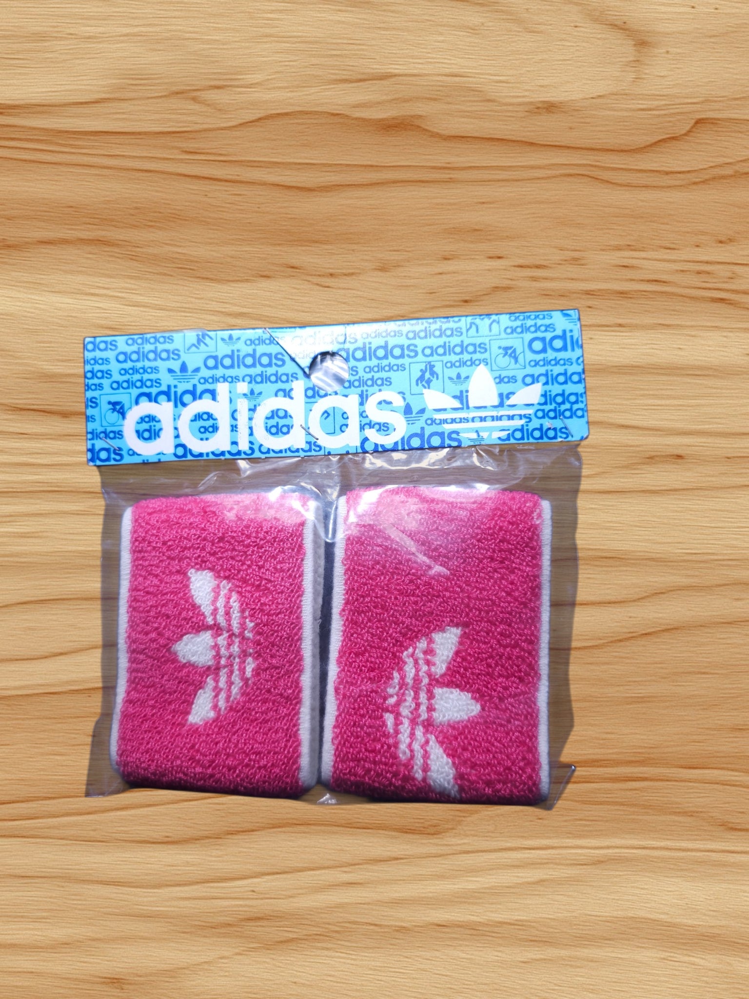 Vintage Adidas Schweißbänder Pink Weiß OVP Deadstock 80s 90s