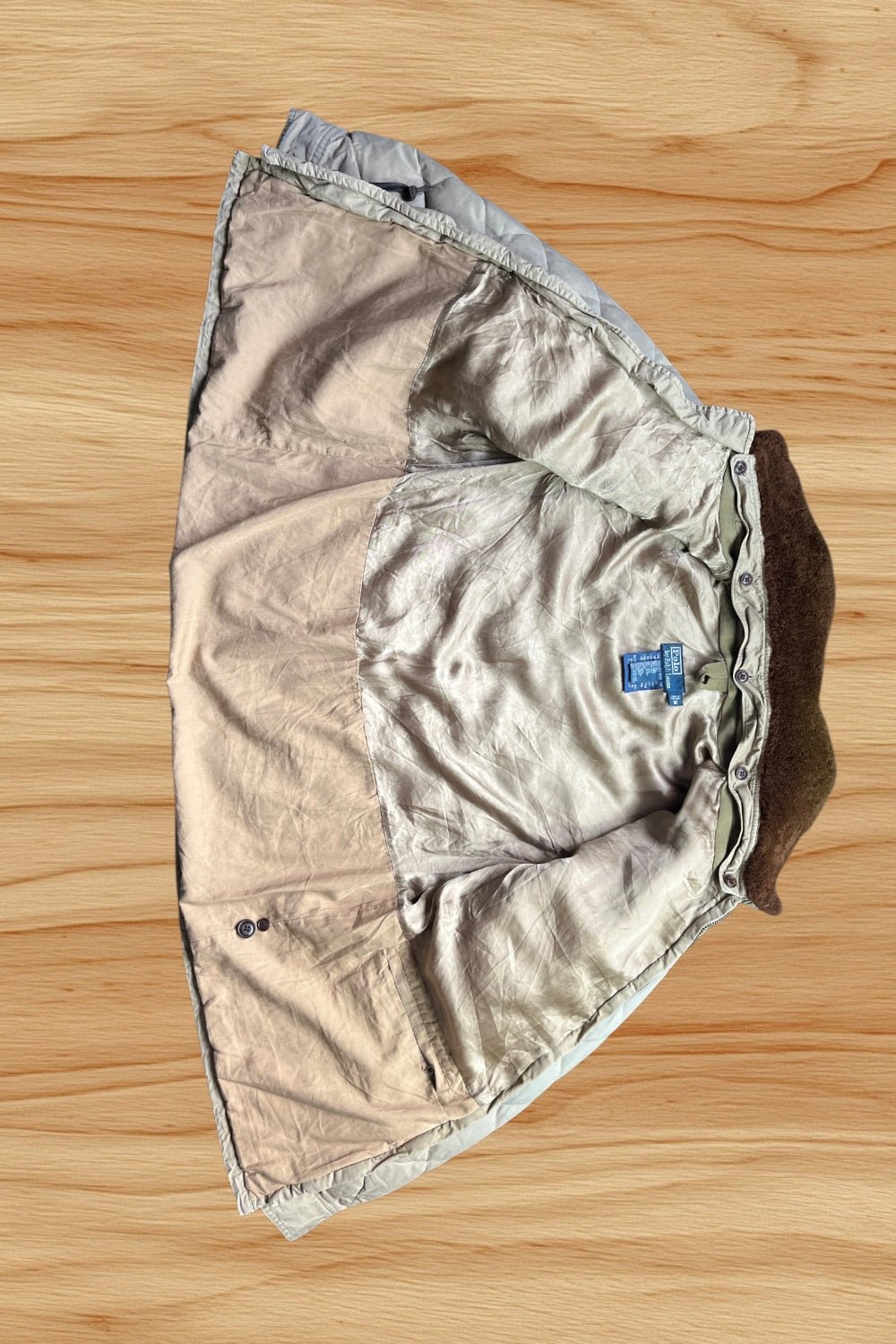 Polo Ralph Lauren Steppjacke Beige Gr. M – Vintage RLX Modell