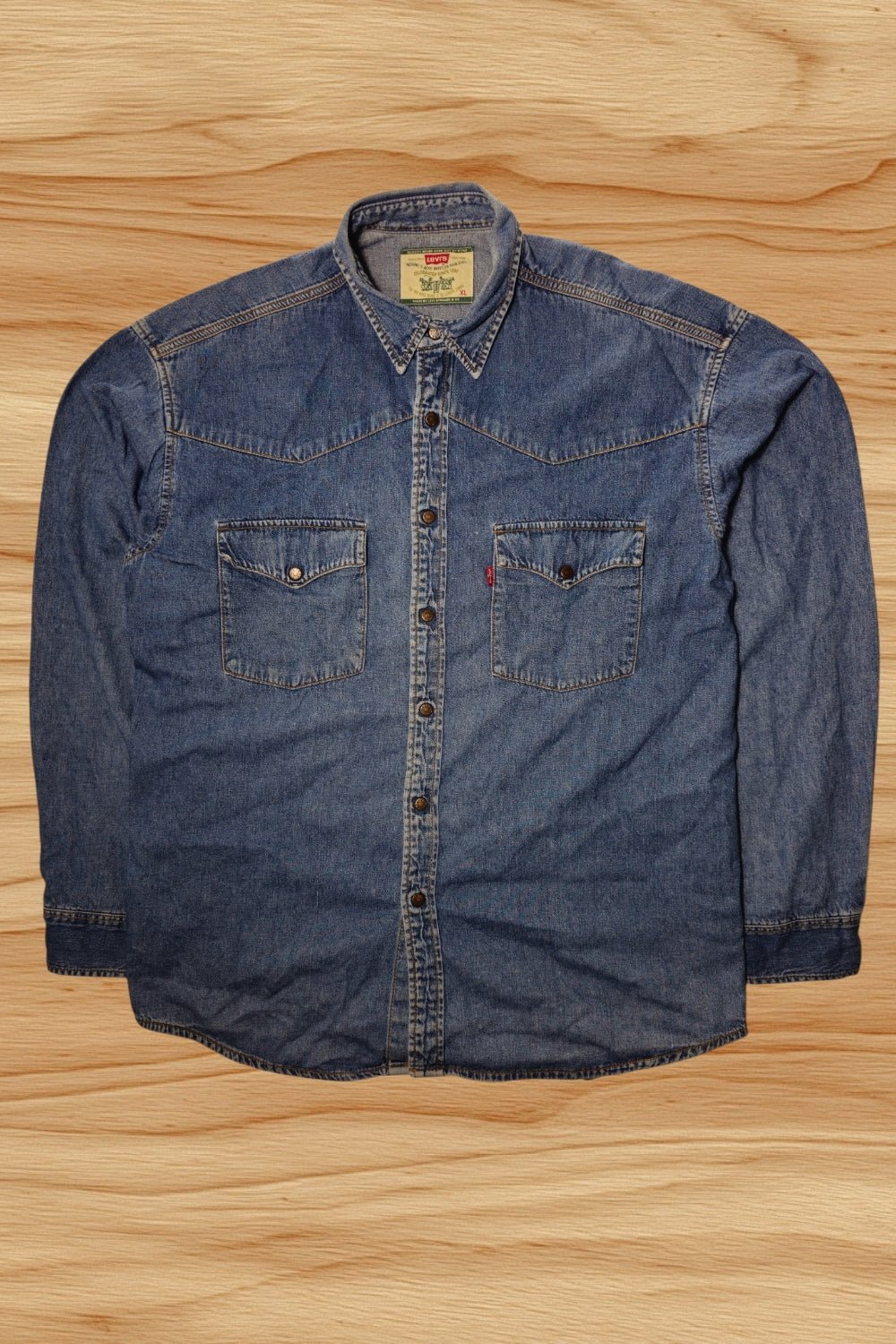 Levi’s Denim 90er Westernhemd Gr. XL