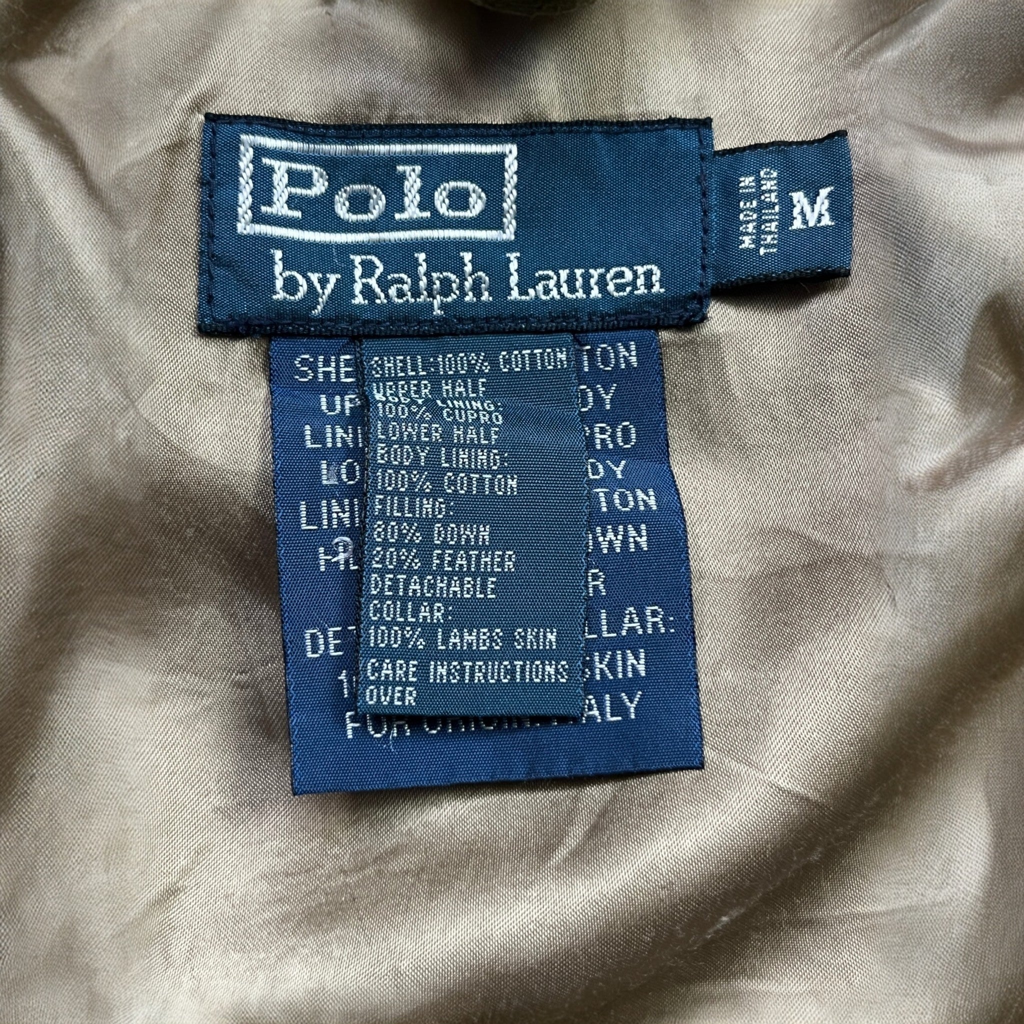 Polo Ralph Lauren Steppjacke Beige Gr. M – Vintage RLX Modell