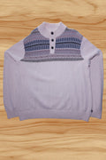 Chaps Strickpullover Beige Muster Gr. L