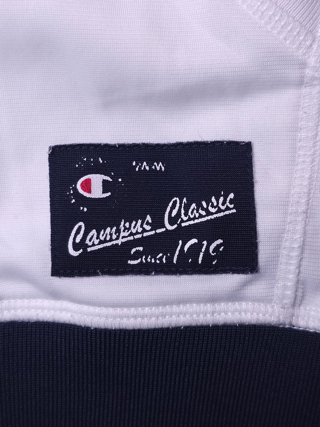 Champion Rochester New York Zip-Hoodie Weiß/Navy Blau Gr. 164